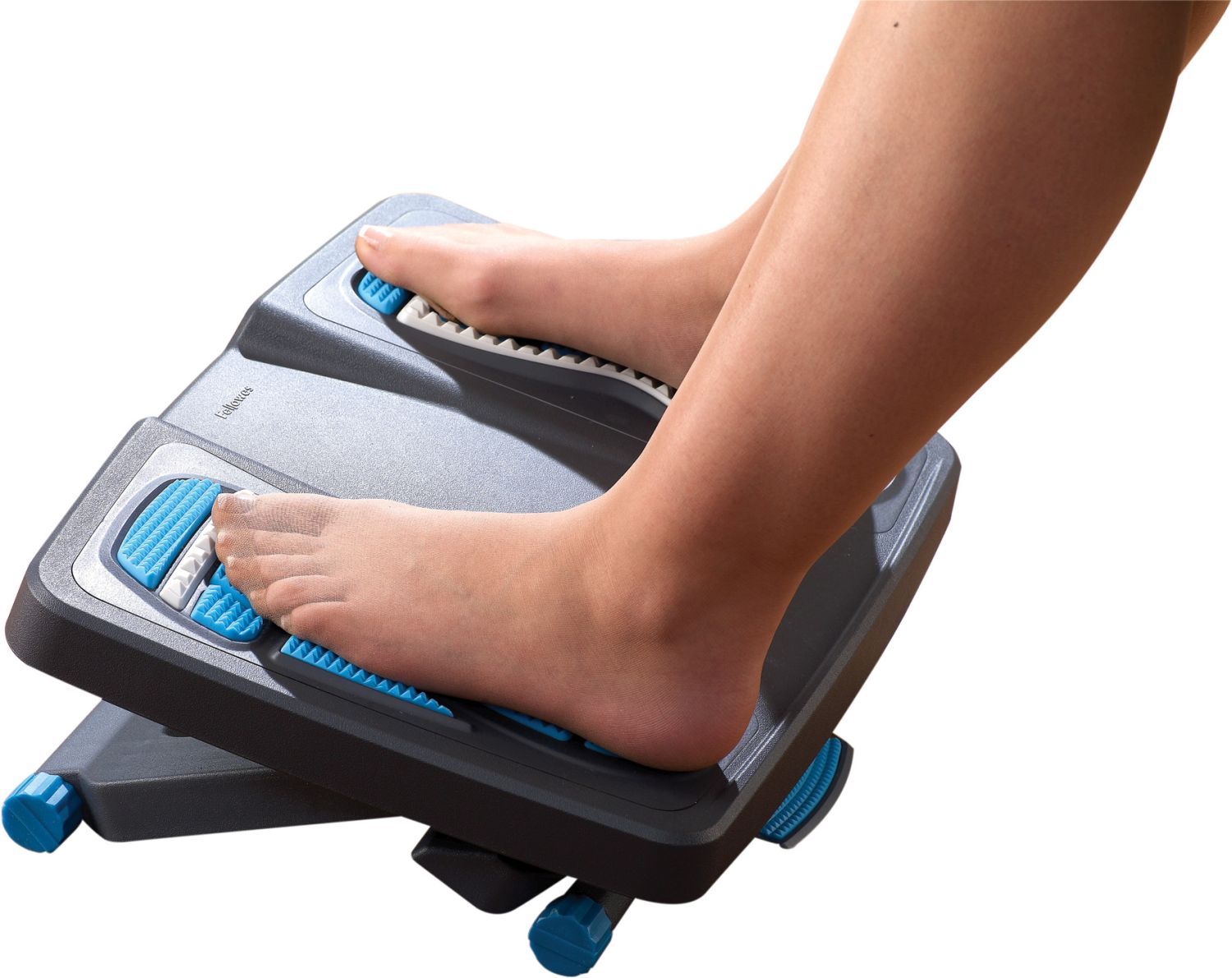 Fußstütze Energizer - Reflexzonen-Massageoberfläche, schwarz-blau
