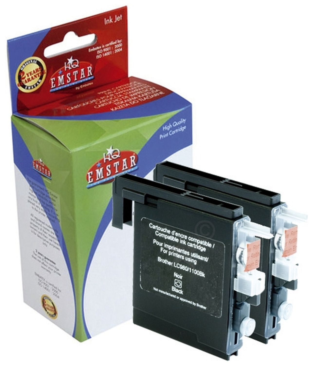 Alternativ Emstar Tintenpatrone schwarz Doppelpack (10B49B49-B54,B54)