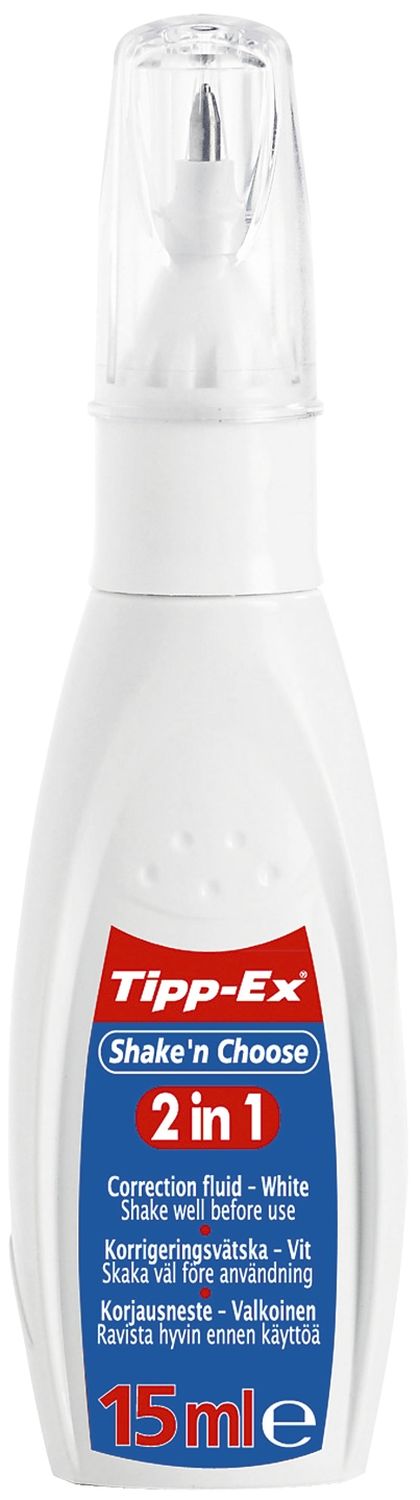 Korrekturstift Shake´n Choose 2 in 1, 15 ml, weiß Korrekturstift Shake´n Choose 2 in 1, 15 ml, weiß