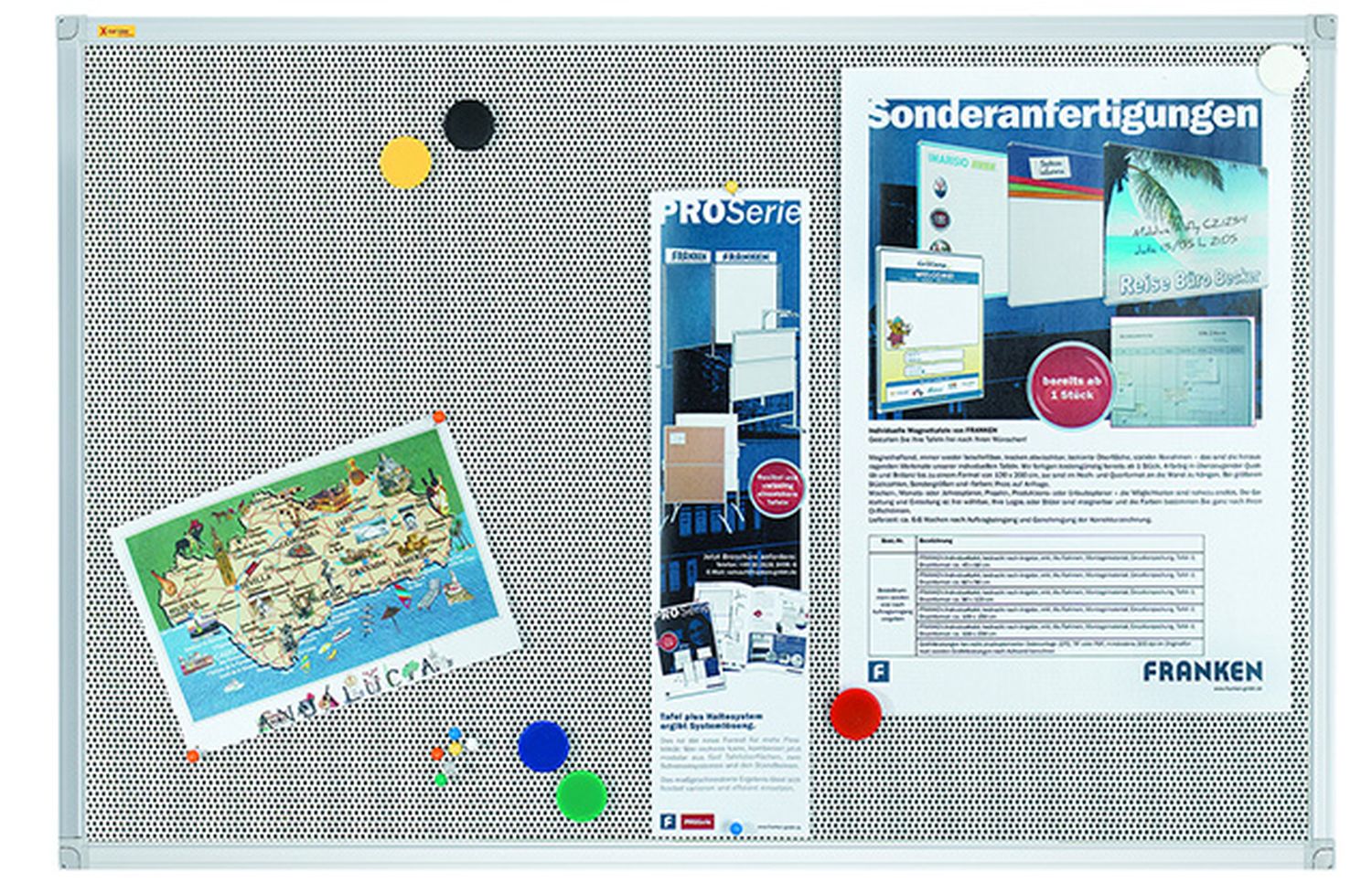 Textiltafel Pin´n´Mag X-tra!Line® - 120 x 90 cm, silber-grau Textiltafel Pin´n´Mag X-tra!Line® - 120 x 90 cm, silber-grau