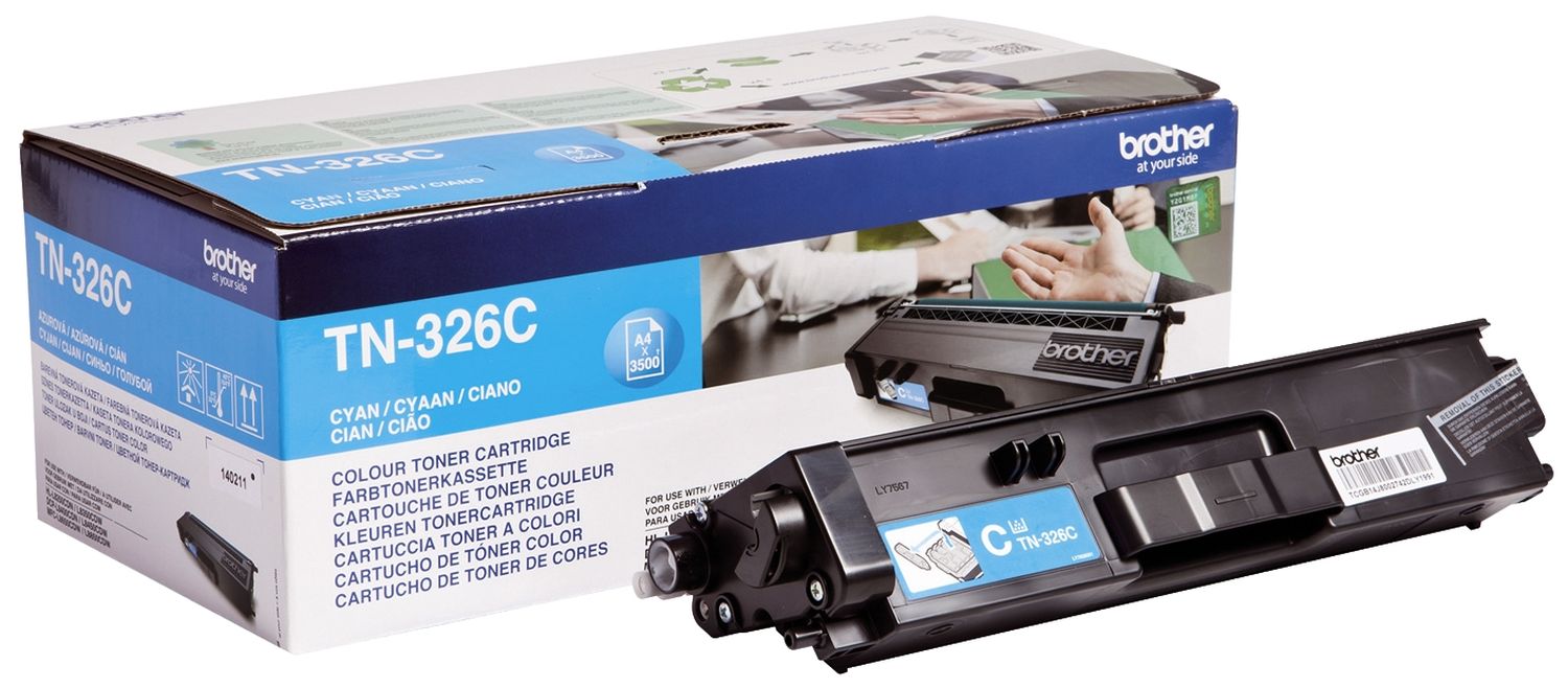 Original Brother Toner-Kit cyan High-Capacity (TN-326C)