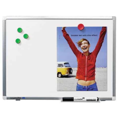 Whiteboard Legamaster Premium Plus 7-101075, 200 x 120 cm, emalliert, Alurahmen, senk- oder waagerechte Wandbefestigung