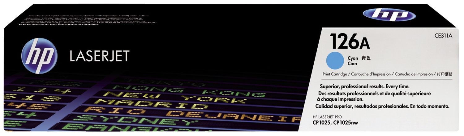 Original HP Toner cyan (CE311A,126A,126AC,126ACYAN,NO126A,NO126AC,NO126ACYAN)
