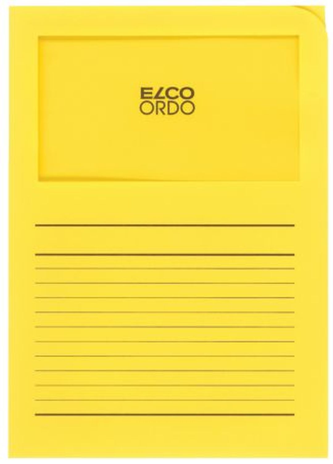 Sichtmappen Ordo classico - gelb, 120g, 10 Stück, Sichtfenster und Linien Sichtmappen Ordo classico - gelb, 120g, 10 Stück, Sichtfenster und Linien