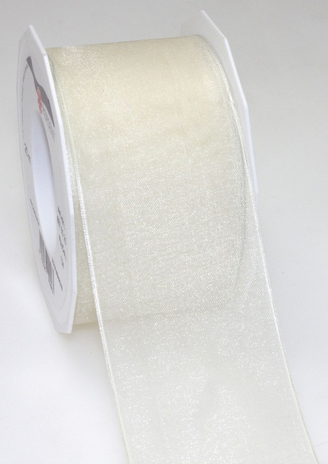 Organzaband DK - 60 mm x 25 m, creme Organzaband DK - 60 mm x 25 m, creme