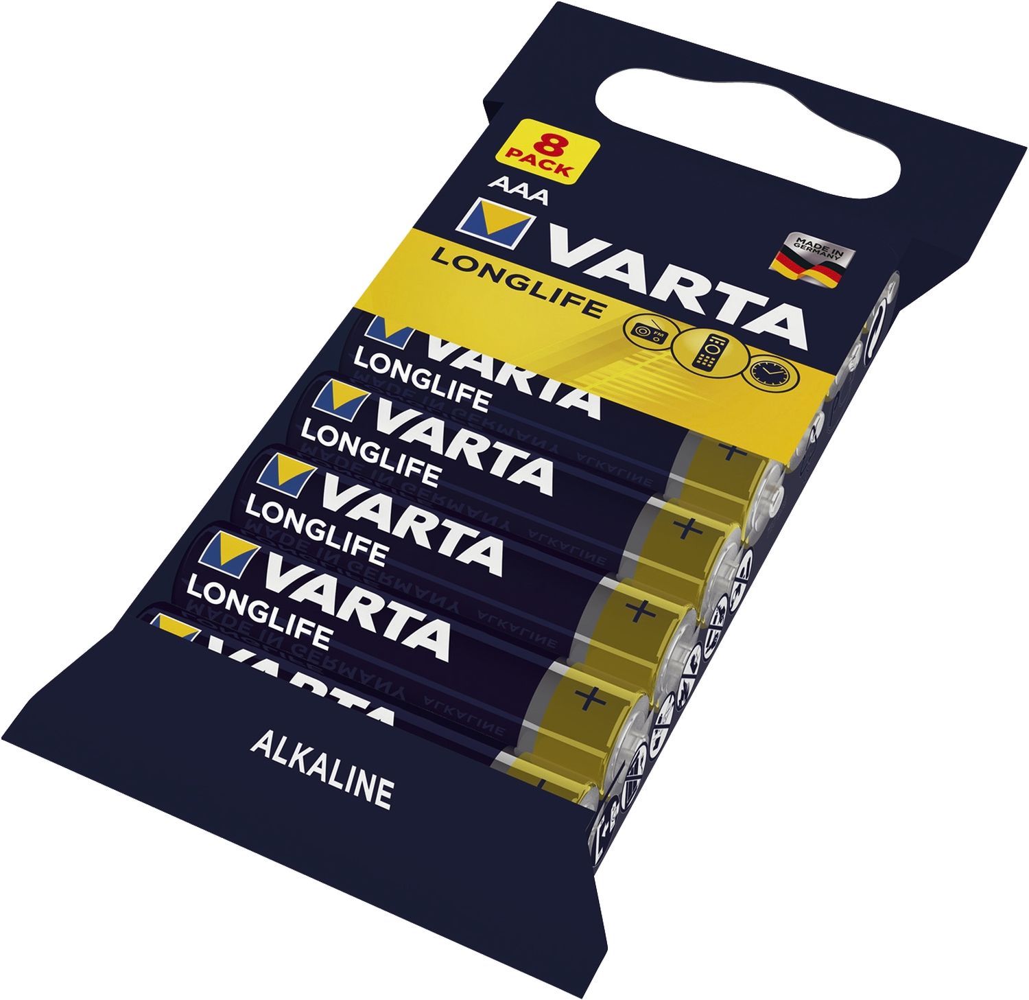 Batterien LONGLIFE - Micro/LR03/AAA, 1,5 V, 8er Pack Batterien LONGLIFE - Micro/LR03/AAA, 1,5 V, 8er Pack