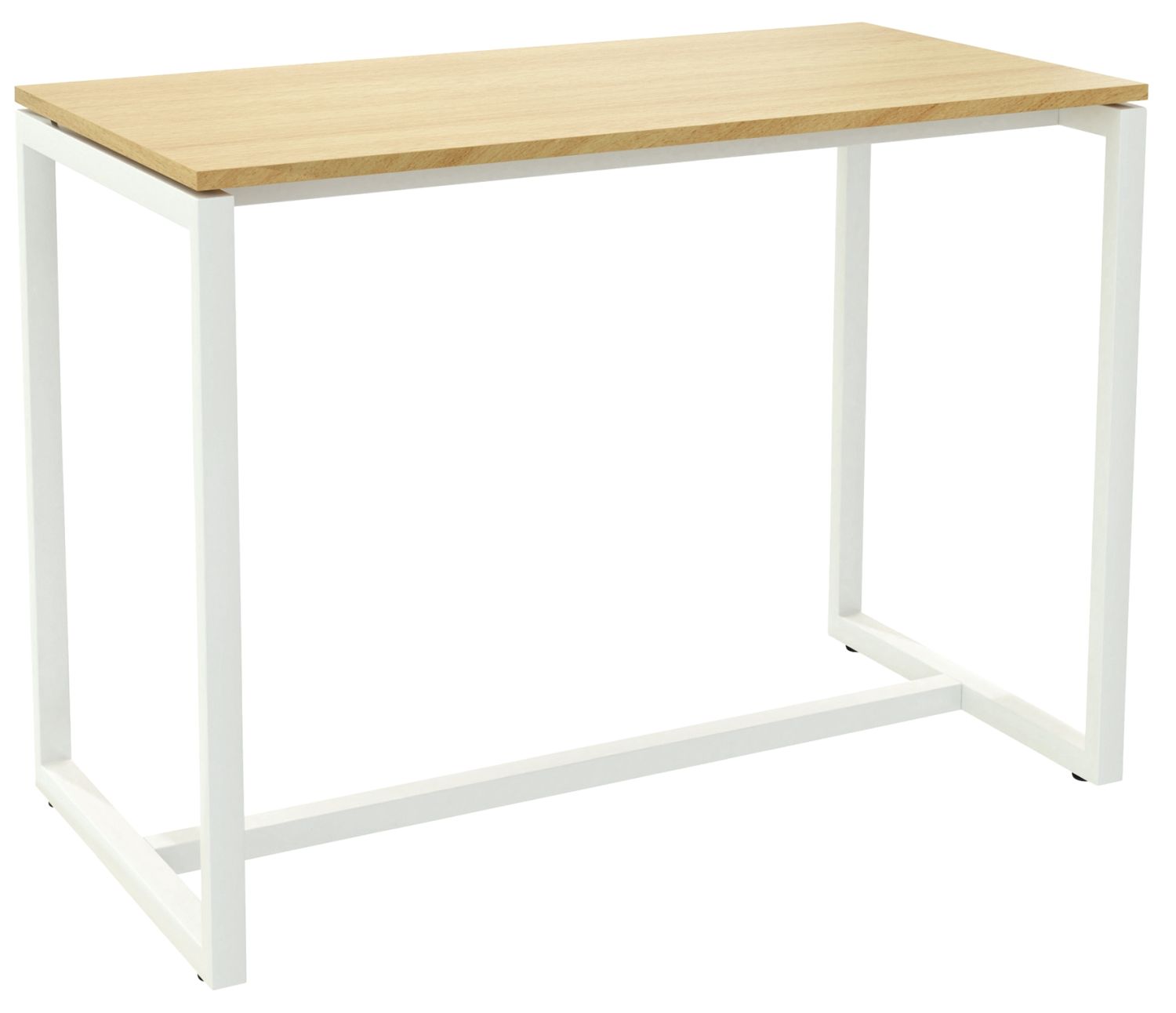 Stehtisch EasyDesk - 150 x 110 x 75 cm, weiß/buche