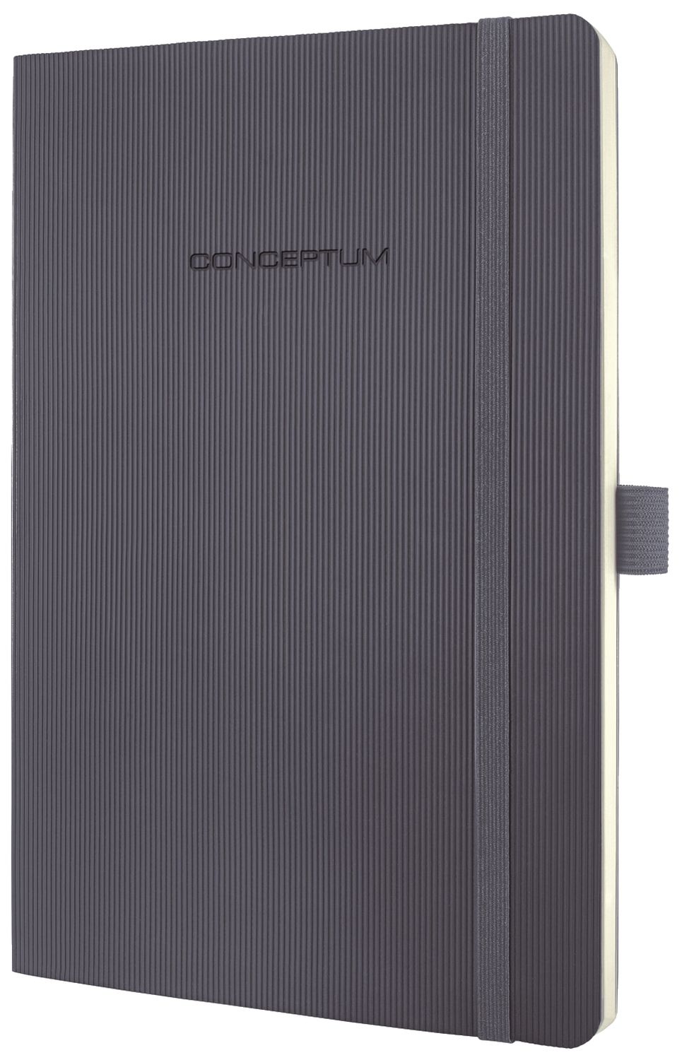 Notizbuch Conceptum - ca. A5, liniert, 194 Seiten, dark grey, Softcover