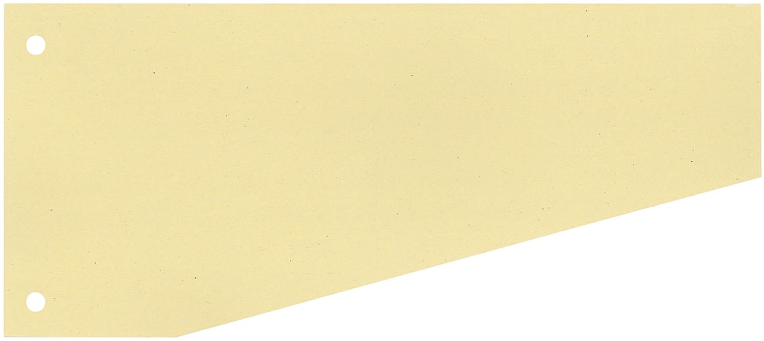 Trennstreifen Trapez - 190 g/qm Karton, gelb, 100 Stück Trennstreifen Trapez - 190 g/qm Karton, gelb, 100 Stück