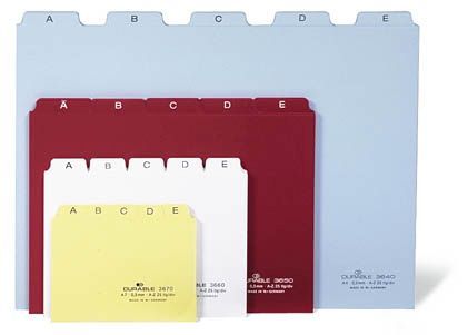 Leitregister A-Z - DIN A5 quer, rot Leitregister A-Z - DIN A5 quer, rot