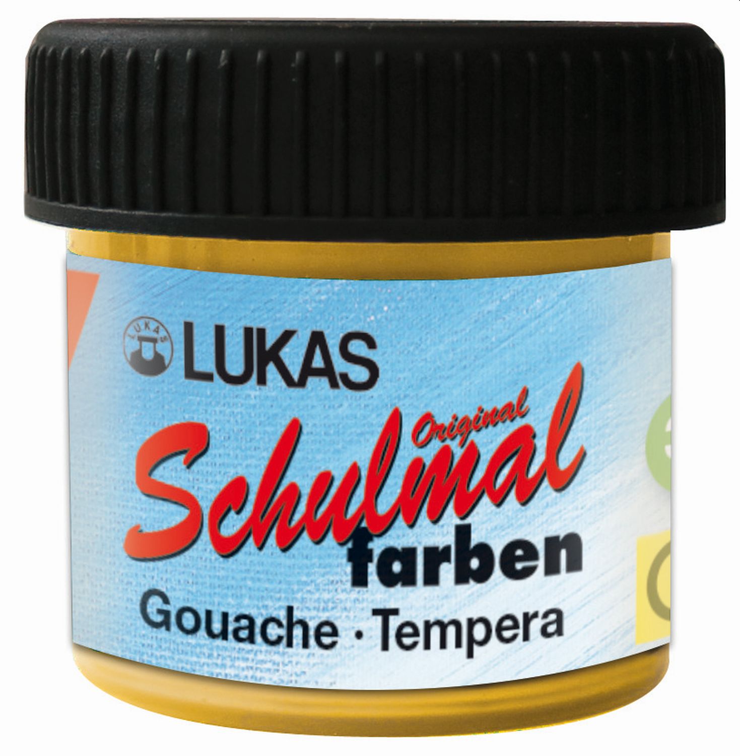 Schulmalfarbe 18 ml ocker