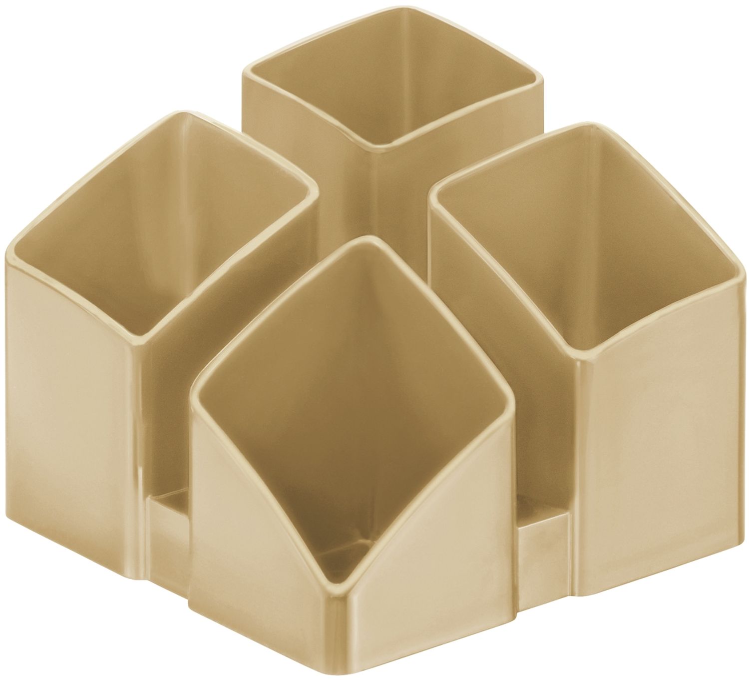 Schreibtisch-Köcher SCALA - 4 Fächern, caramel Schreibtisch-Köcher SCALA - 4 Fächern, caramel