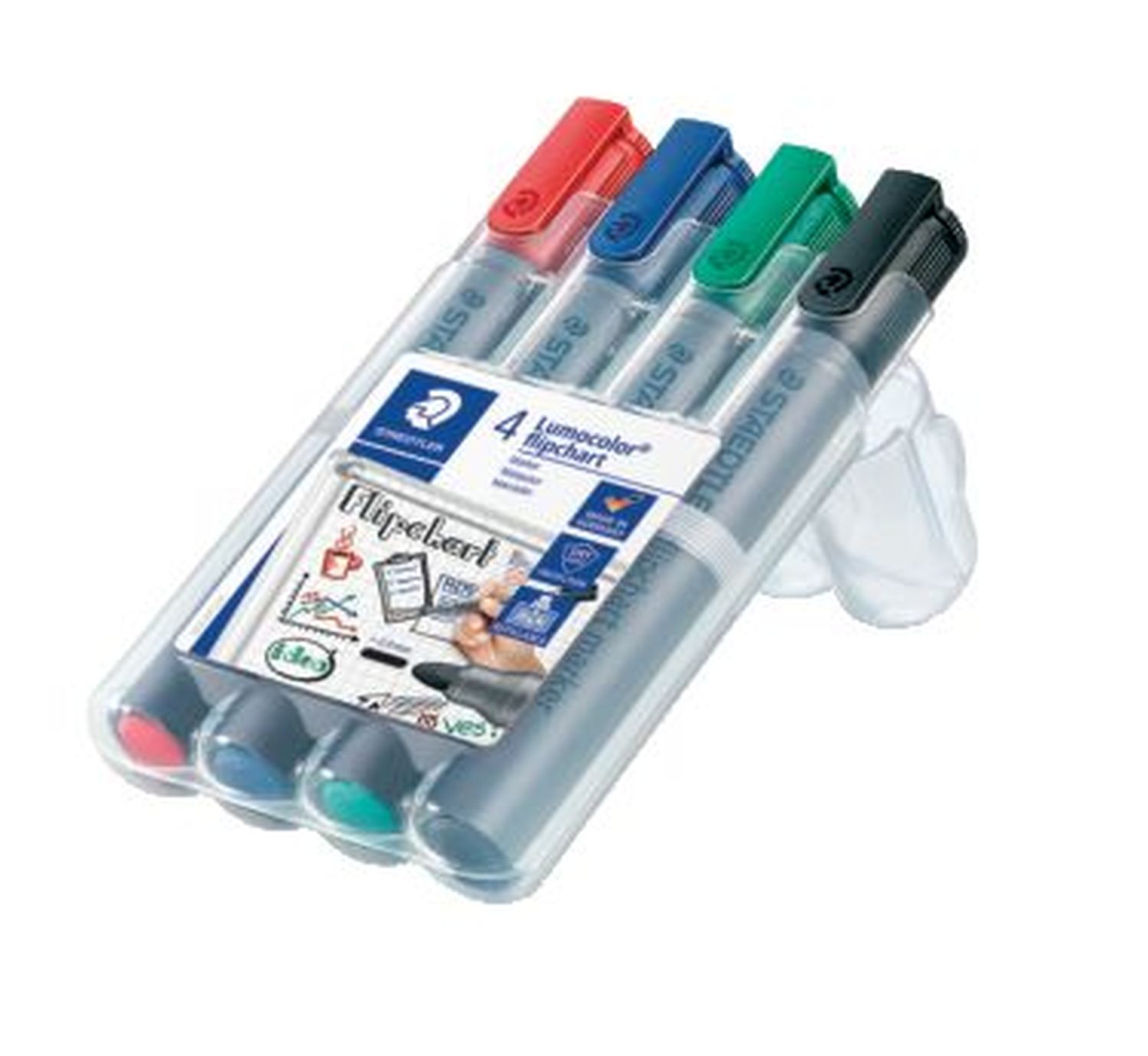Lumocolor® 356 flipchart marker - Rundspitze, 4 Farben sortiert Lumocolor® 356 flipchart marker - Rundspitze, 4 Farben sortiert