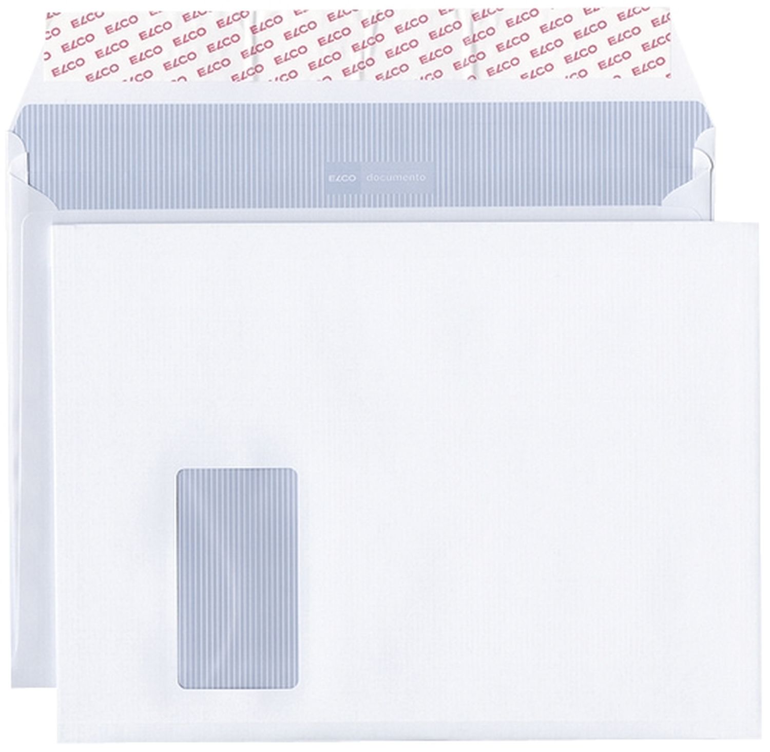 Faltentasche documento Elco 48684, C4 plus, weiß, 120 g/qm, mit Fenster, Haftklebung, 20 mm Seitenfalte Faltentasche documento Elco 48684, C4 plus, weiß, 120 g/qm, mit Fenster, Haftklebung, 20 mm Seitenfalte
