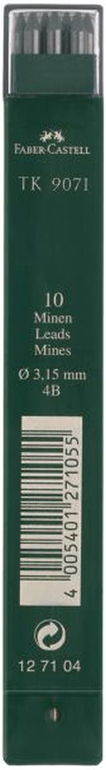 Fallmine TK® für Fallminenstift - 3,15 mm, 4B, tiefschwarz Fallmine TK® für Fallminenstift - 3,15 mm, 4B, tiefschwarz