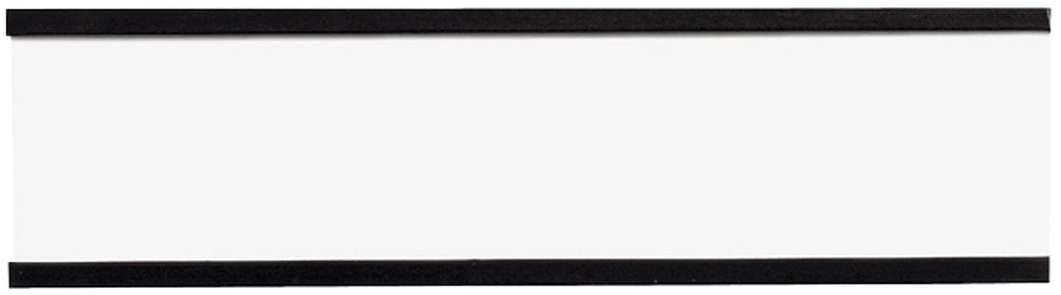 Magnetschild mit C-Profil - 75 x 20 mm, 10 Stück, braun Magnetschild mit C-Profil - 75 x 20 mm, 10 Stück, braun