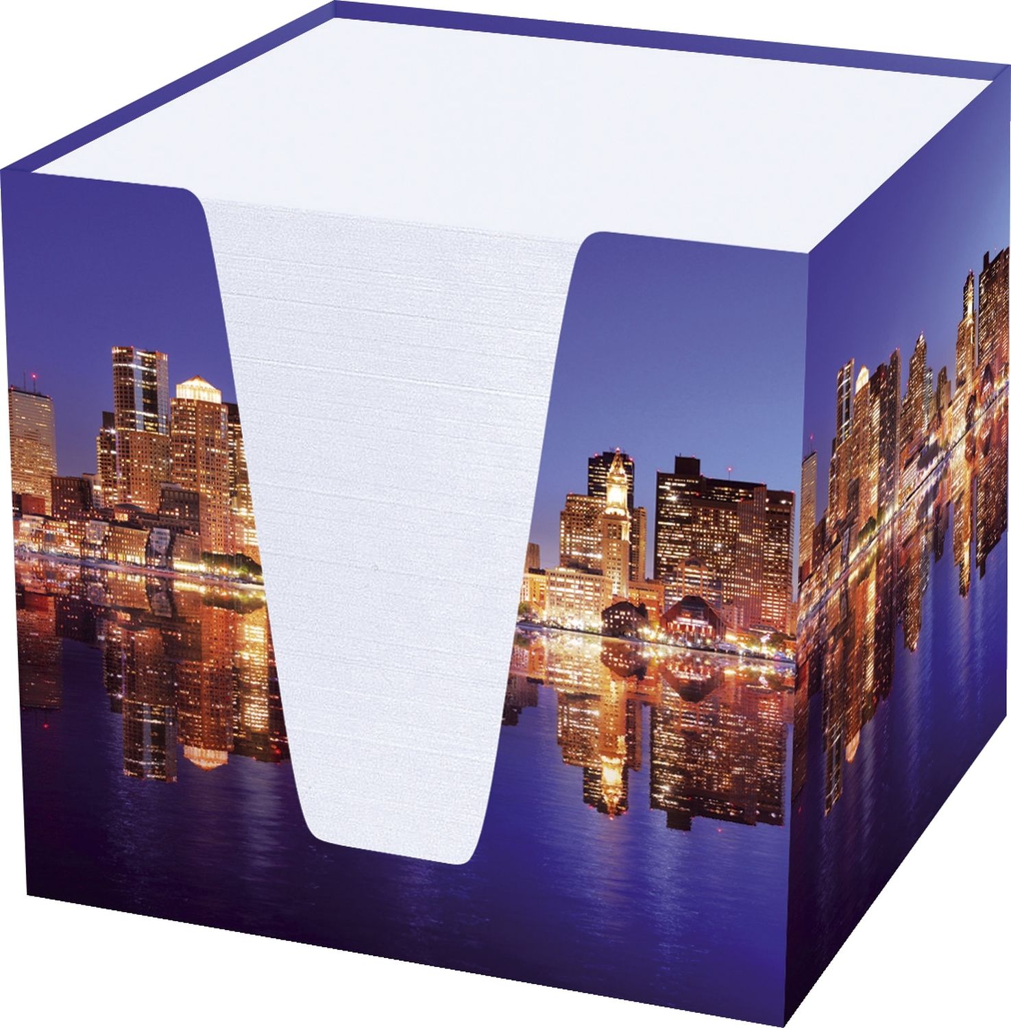 Notizklotz "Skyline" - 900 Blatt, 70 g/qm, weiß, 95 x 95 x 95 mm Notizklotz "Skyline" - 900 Blatt, 70 g/qm, weiß, 95 x 95 x 95 mm