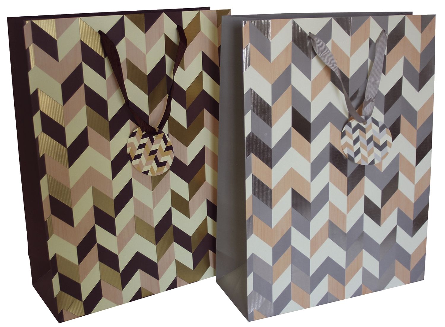 Geschenktragetasche Zacken - 30 x 40 x 12 cm, sortiert Geschenktragetasche Zacken - 30 x 40 x 12 cm, sortiert