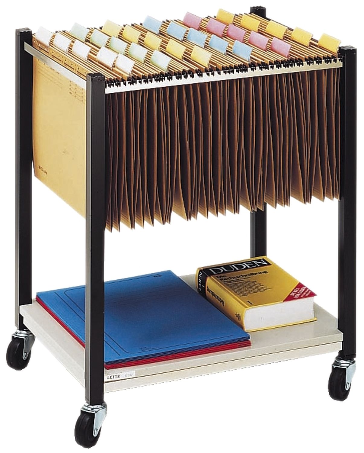 Hängemappenwagen Leitz 1971-00-00 für 40 Mappen A4 oder 30 Mappen A3, braun Hängemappenwagen Leitz 1971-00-00 für 40 Mappen A4 oder 30 Mappen A3, braun