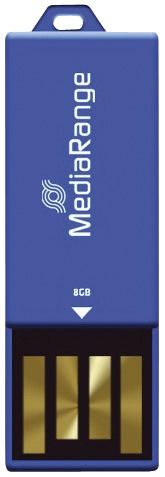 USB Nano-Speicherstick CLIP-ON - blau, 8GB USB Nano-Speicherstick CLIP-ON - blau, 8GB