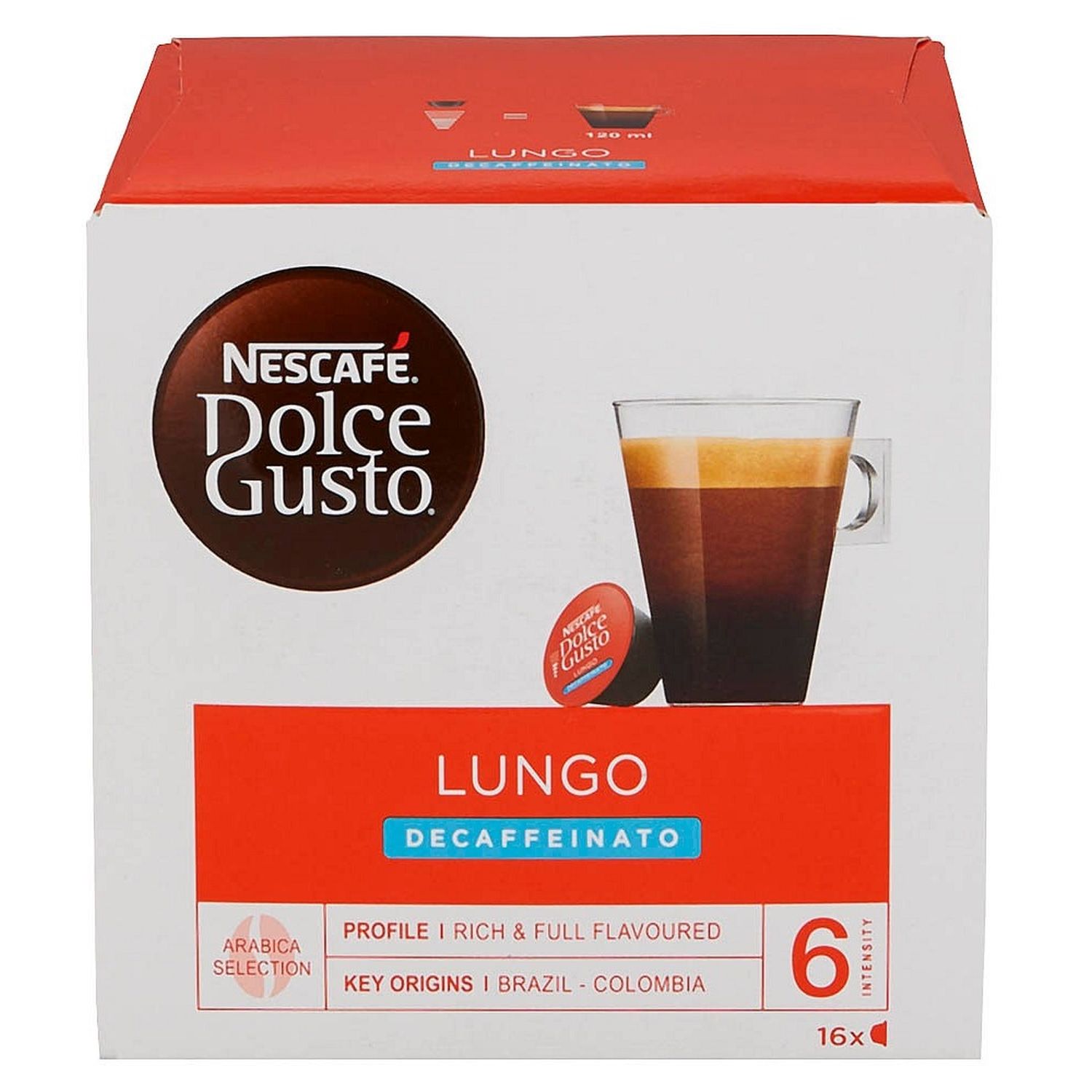 Kaffeekapseln Dolce Gusto Lungo - 16 Stück