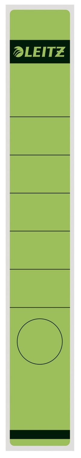 Rückenschilder Leitz 1648-00-55, lang/schmal 39 x 285 mm, 10 Stück, grün
