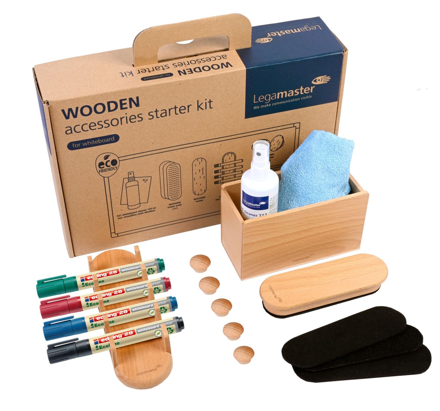 WOODEN Whiteboard Zubehörset 17-teilig WOODEN Whiteboard Zubehörset 17-teilig