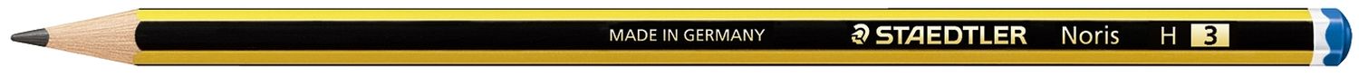 Noris® Bleistift 120 - H, gelb-schwarz Noris® Bleistift 120 - H, gelb-schwarz
