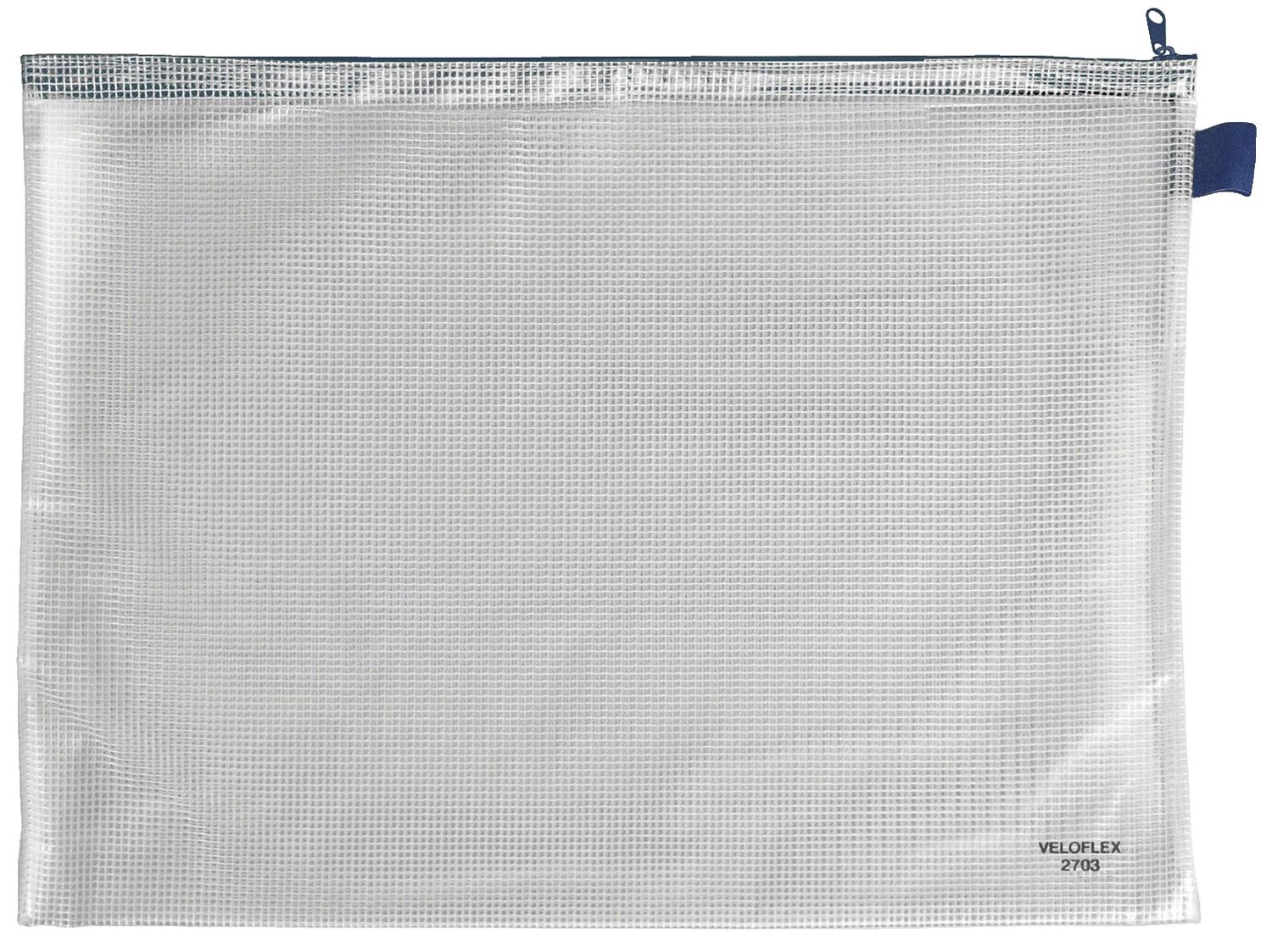 Reißverschlusstaschen - transparent/blau, A3, 445 x 320 mm Reißverschlusstaschen - transparent/blau, A3, 445 x 320 mm