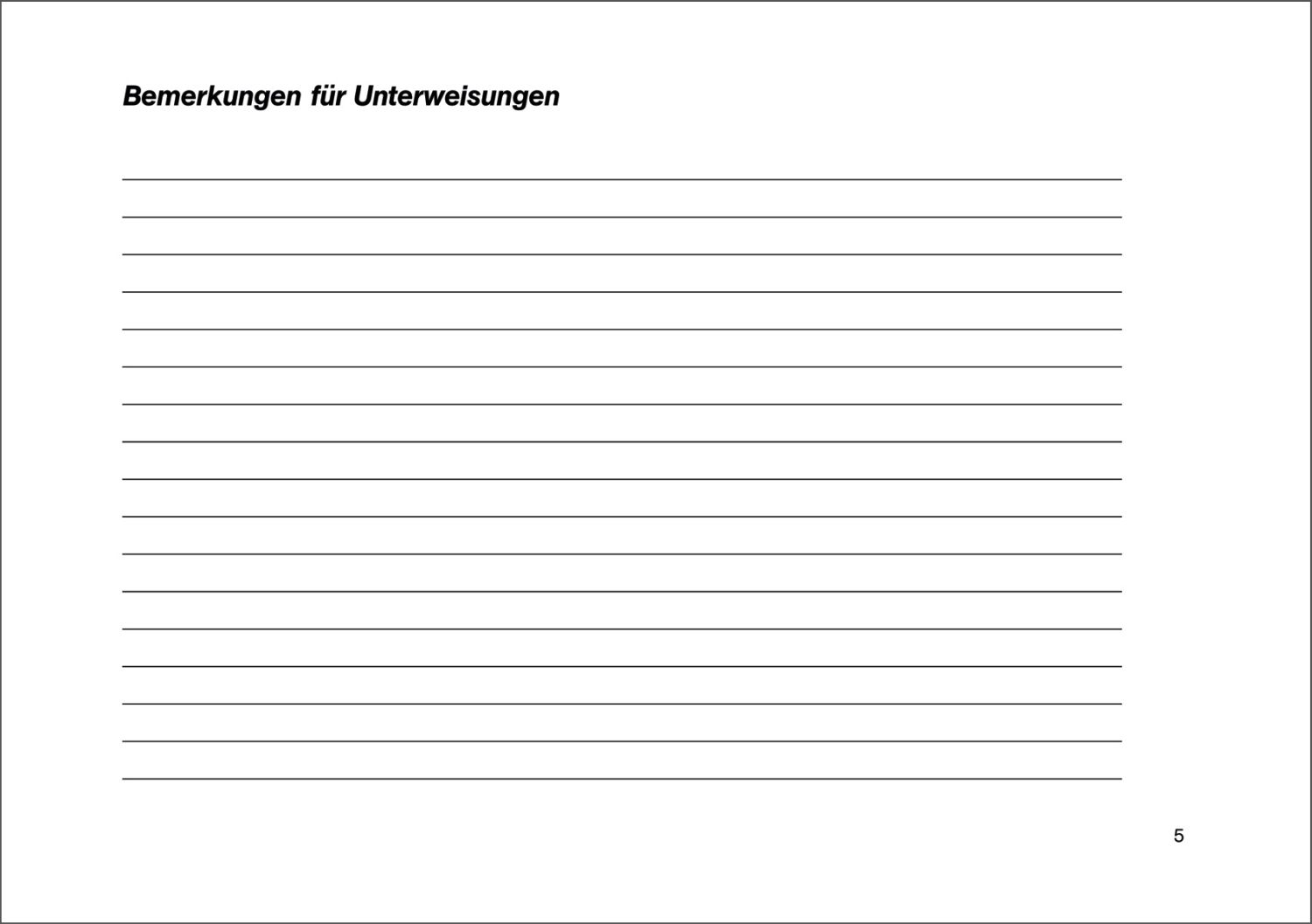 Unterweisungsbuch für die betriebliche Unfallverhütung, 48 Seiten, DIN A5 quer Unterweisungsbuch für die betriebliche Unfallverhütung, 48 Seiten, DIN A5 quer
