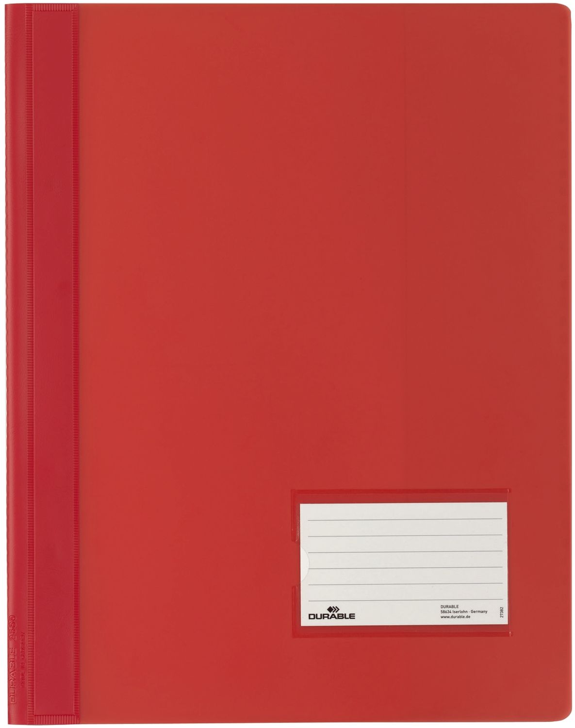 Schnellhefter DURALUX® - A4 überbreit, transluzente Folie, rot Schnellhefter DURALUX® - A4 überbreit, transluzente Folie, rot