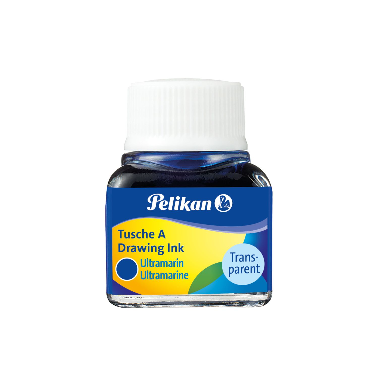 Tusche A 523 - 10 ml Glas, ultramarin Tusche A 523 - 10 ml Glas, ultramarin