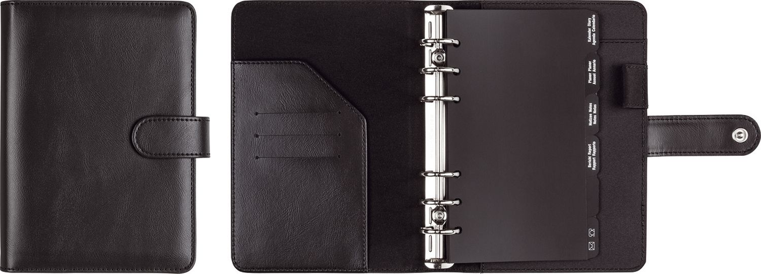 Ringbuch Timing 2 - Zeitplaner A6, Kunststoff, schwarz