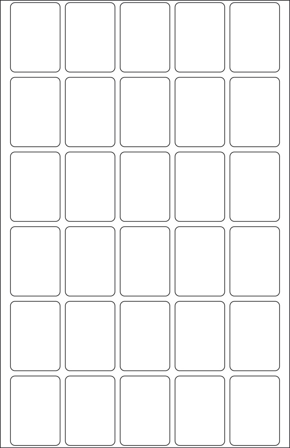 2390 Vielzwecketiketten - weiß, 19x27 mm, matt, 960 Stück