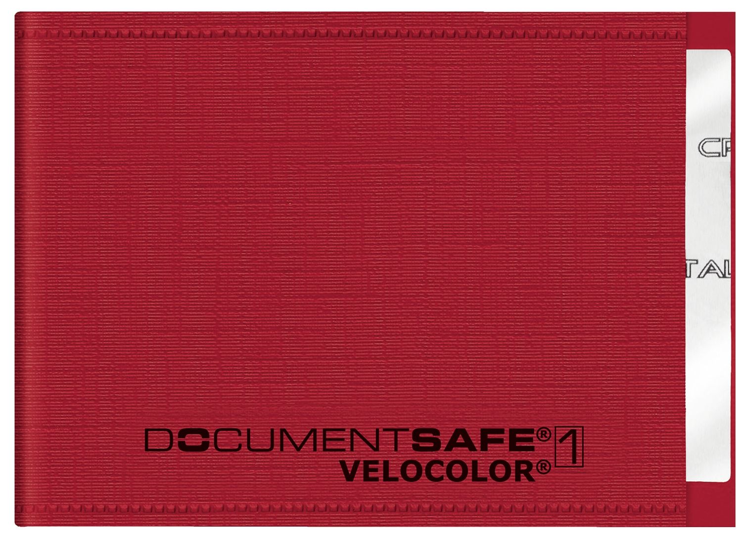 Ausweishülle Document Safe® VELOCOLOR® - 90 x 63 mm, PP, rot