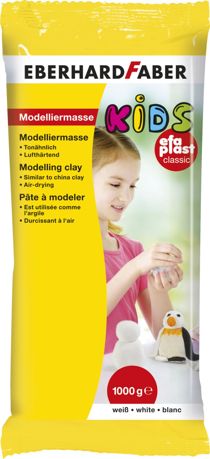 Modelliermasse EFA Plast KIDS - 1 kg, weiß