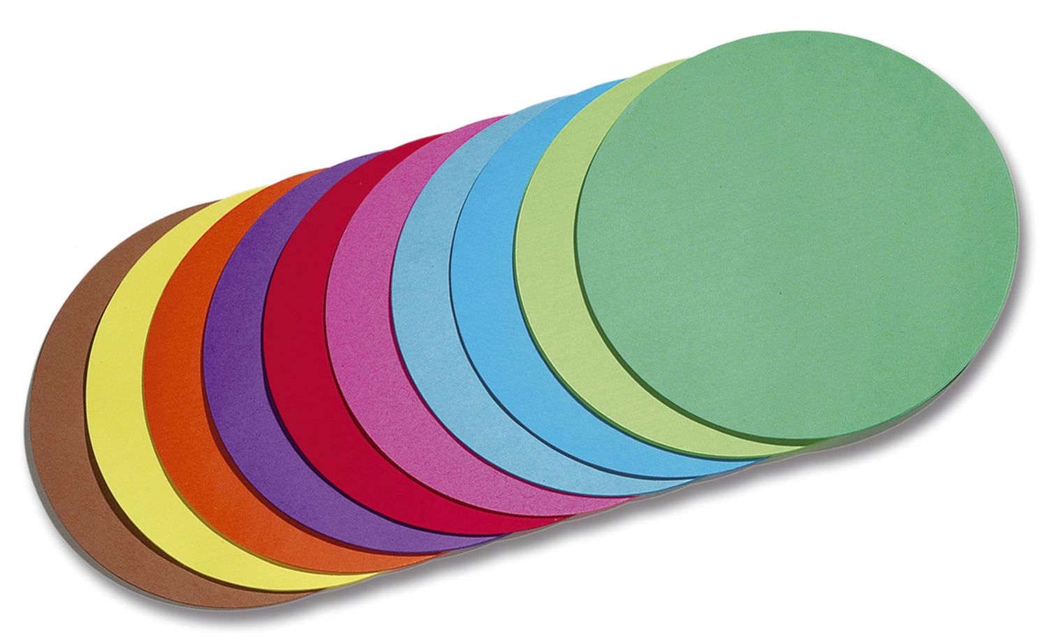 Faltblätter rund Ø 10 cm - 10 Farben sortiert, 500 Blatt, 70g/qm Faltblätter rund Ø 10 cm - 10 Farben sortiert, 500 Blatt, 70g/qm