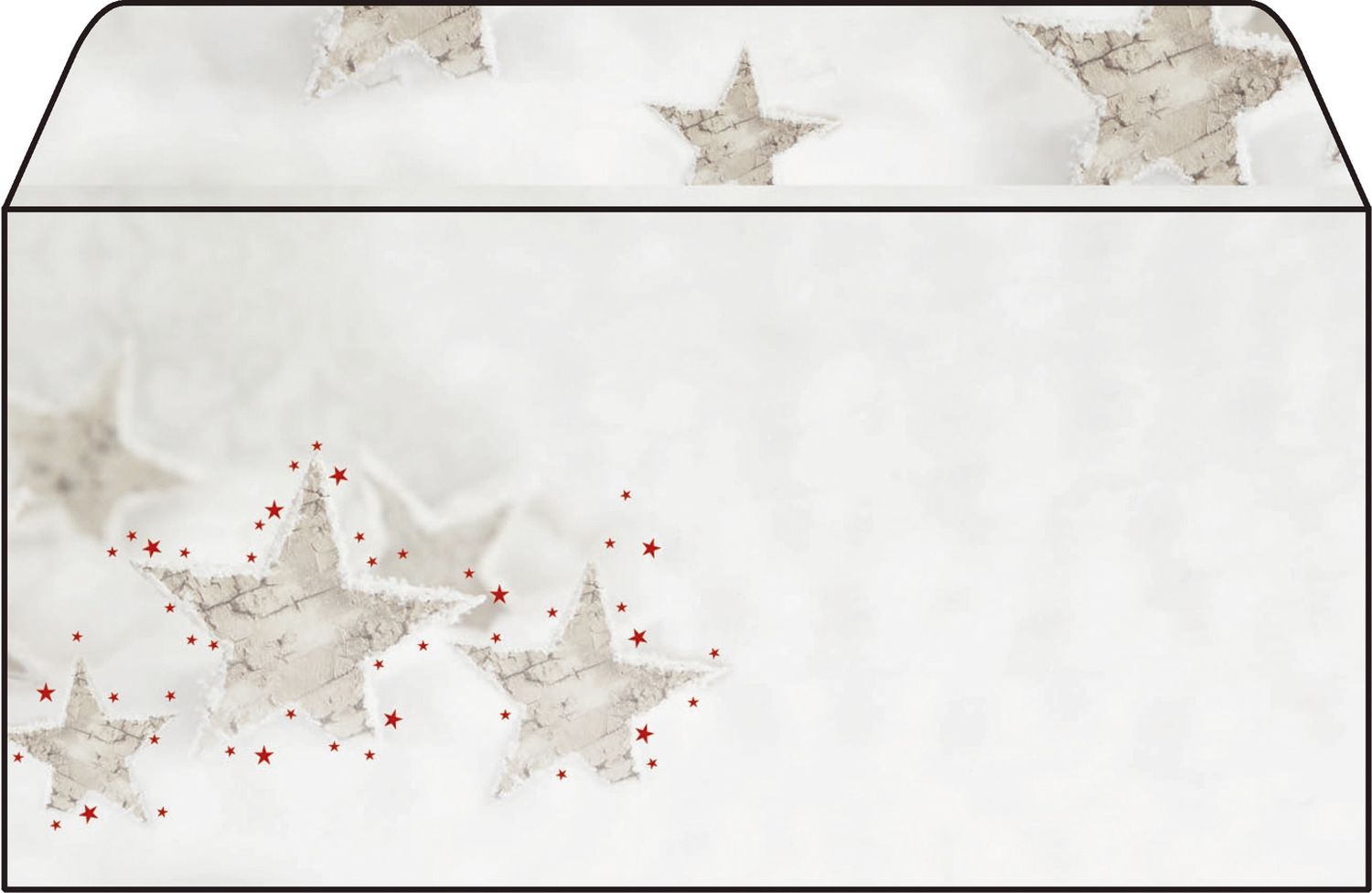 Briefumschläge Weihnachten Sigel DU250 "Chirstmas Timber", DIN lang (110x220 mm), 50 Stück