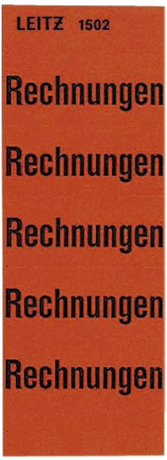 1502 Inhaltsschild Rechnungen, selbstklebend, 100 Stück, rot 1502 Inhaltsschild Rechnungen, selbstklebend, 100 Stück, rot