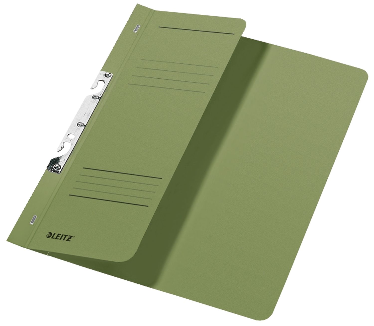 Einhakhefter Leitz 3744-00-55 Schlitzhefter, mit halben Vorderdeckel, A4, kaufmännische Heftung, Manilakarton 250 g/qm, grün Einhakhefter Leitz 3744-00-55 Schlitzhefter, mit halben Vorderdeckel, A4, kaufmännische Heftung, Manilakarton 250 g/qm, grün
