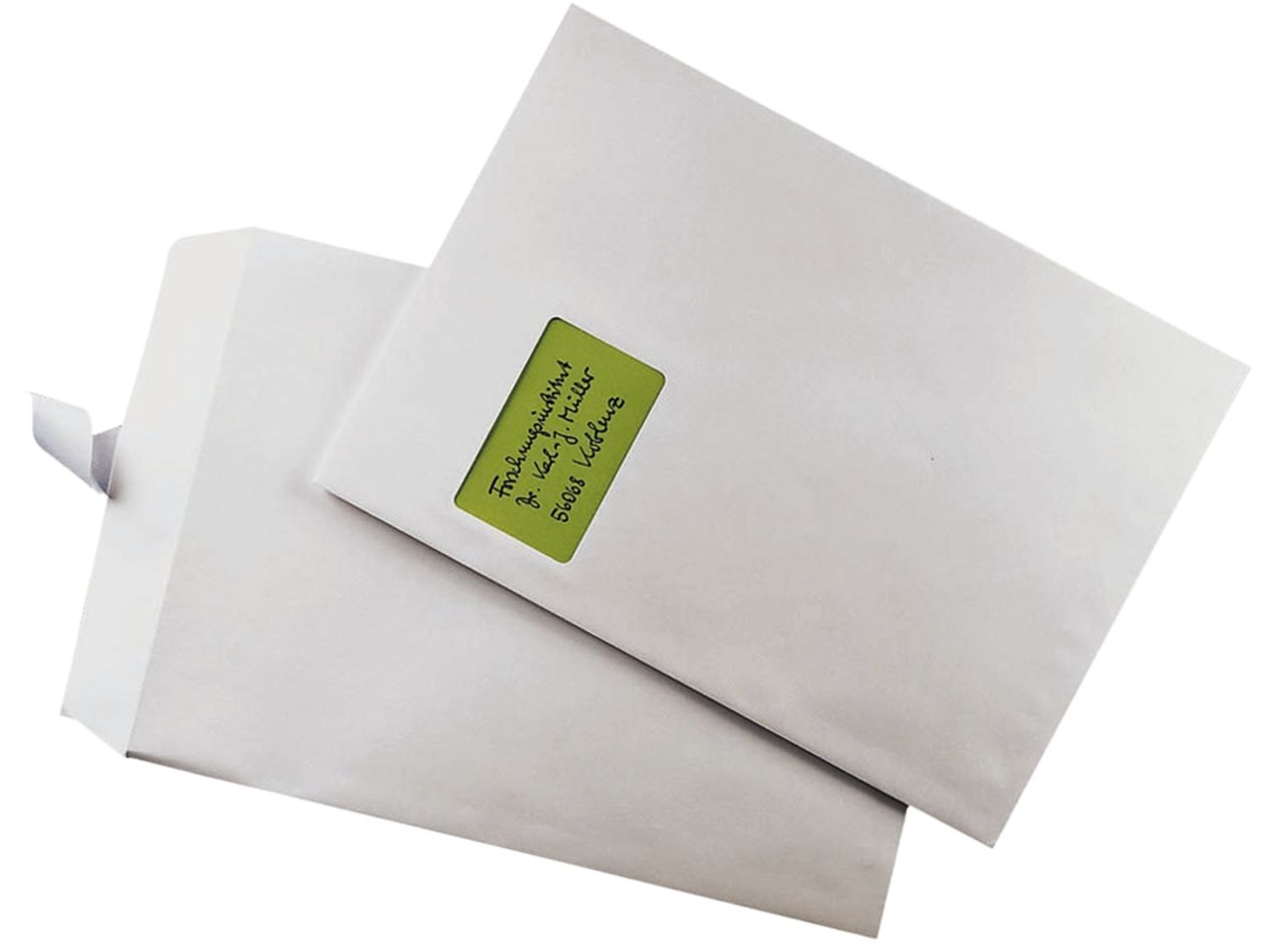 Versandtaschen MAILmedia® 30005501, C4 , mit Fenster, gummiert, 100 g/qm, weiß, 250 Stück