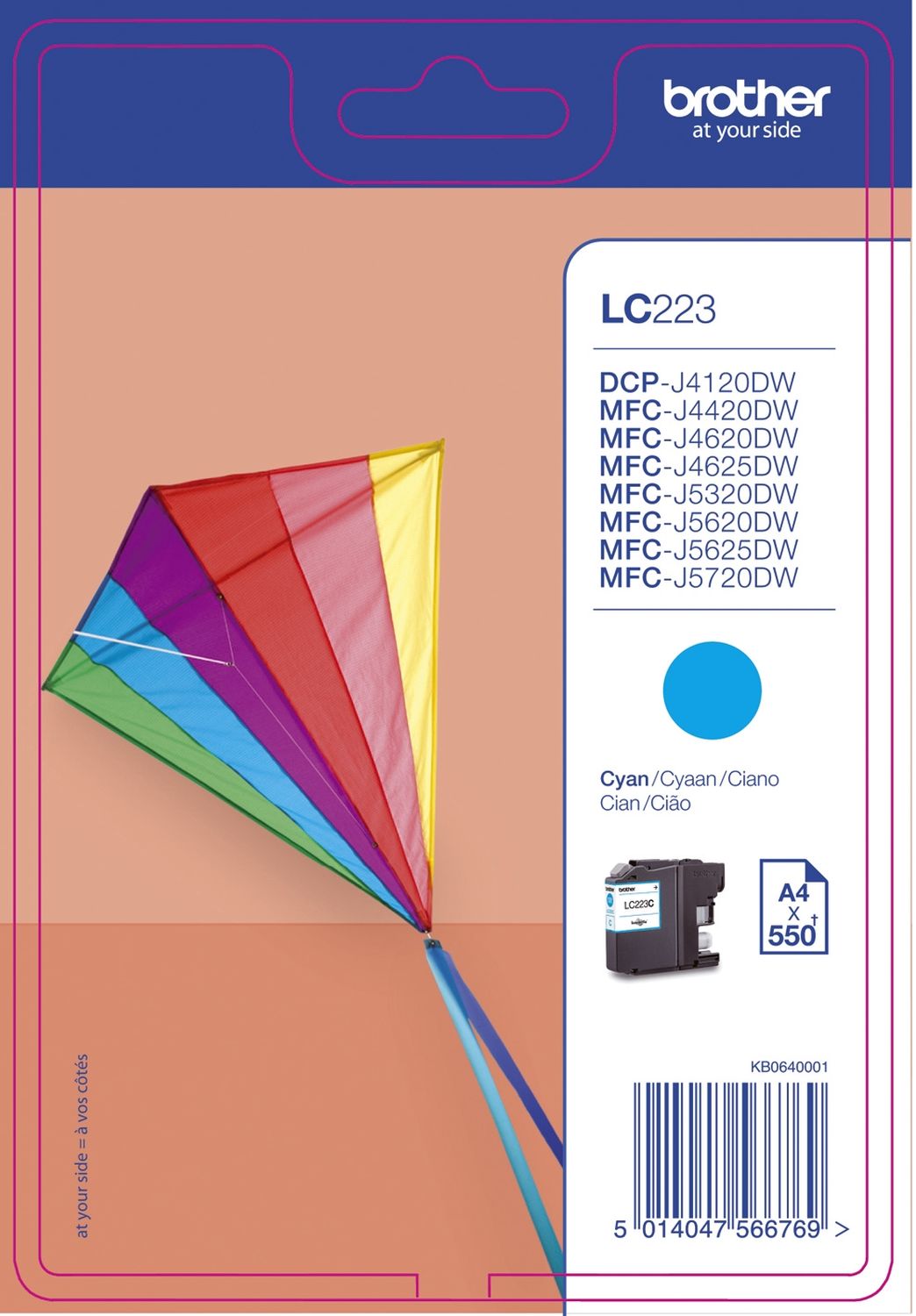 Original Brother Tintenpatrone cyan (LC-223C)