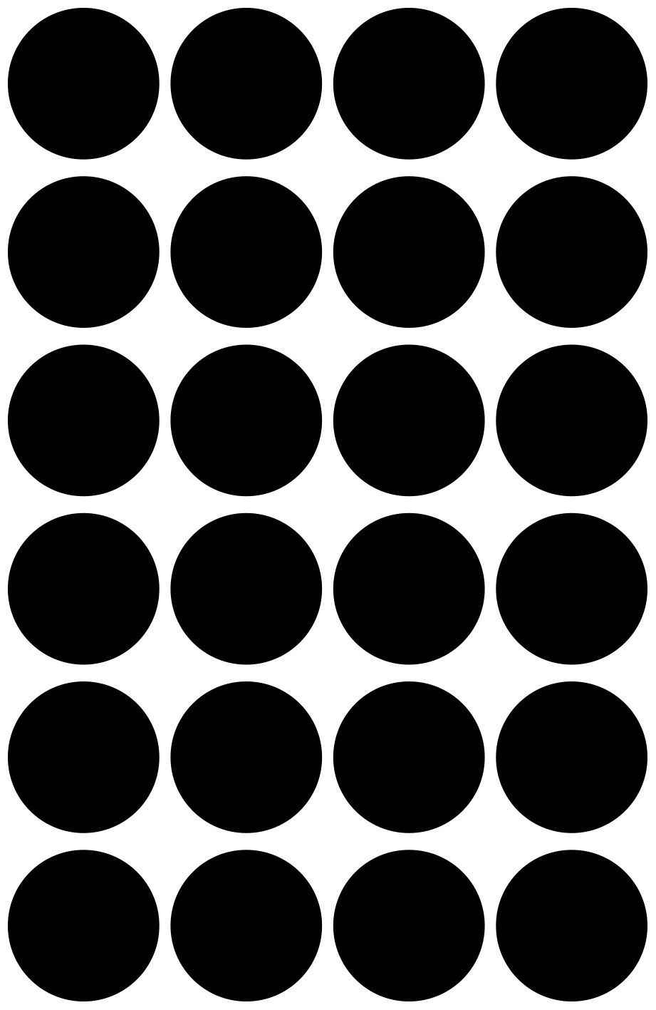 3003 Markierungspunkte - Ø 18 mm, 4 Blatt/96 Etiketten, schwarz 3003 Markierungspunkte - Ø 18 mm, 4 Blatt/96 Etiketten, schwarz