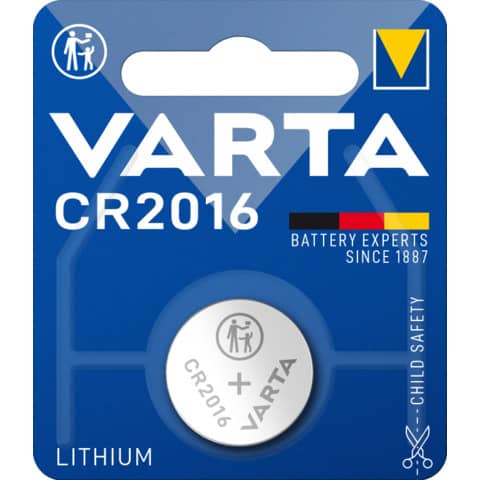 Knopfzelle Varta 6016, CR2016, 3 V