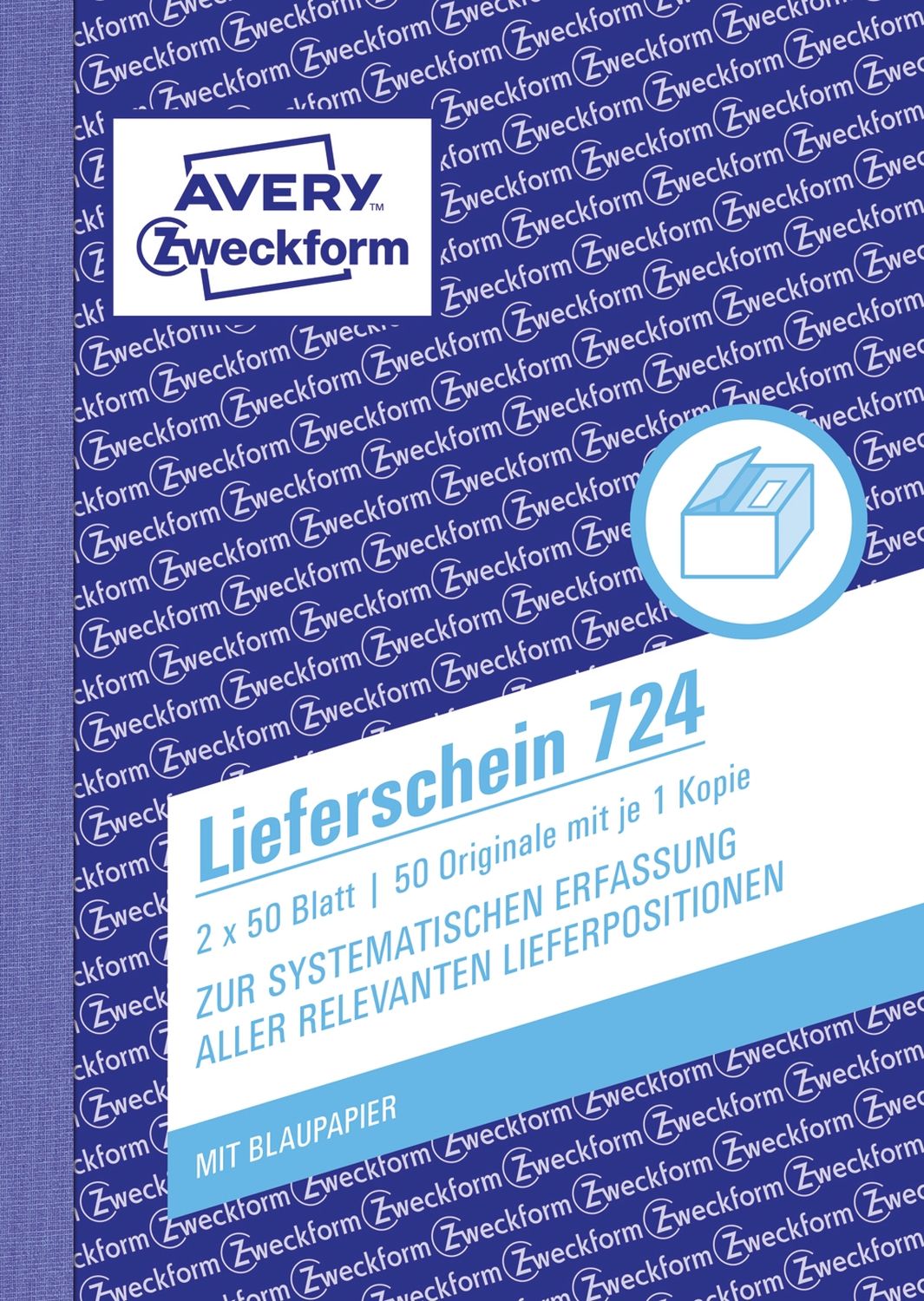 724 Lieferschein, DIN A6, vorgelocht, 2 x 50 Blatt, weiß 724 Lieferschein, DIN A6, vorgelocht, 2 x 50 Blatt, weiß