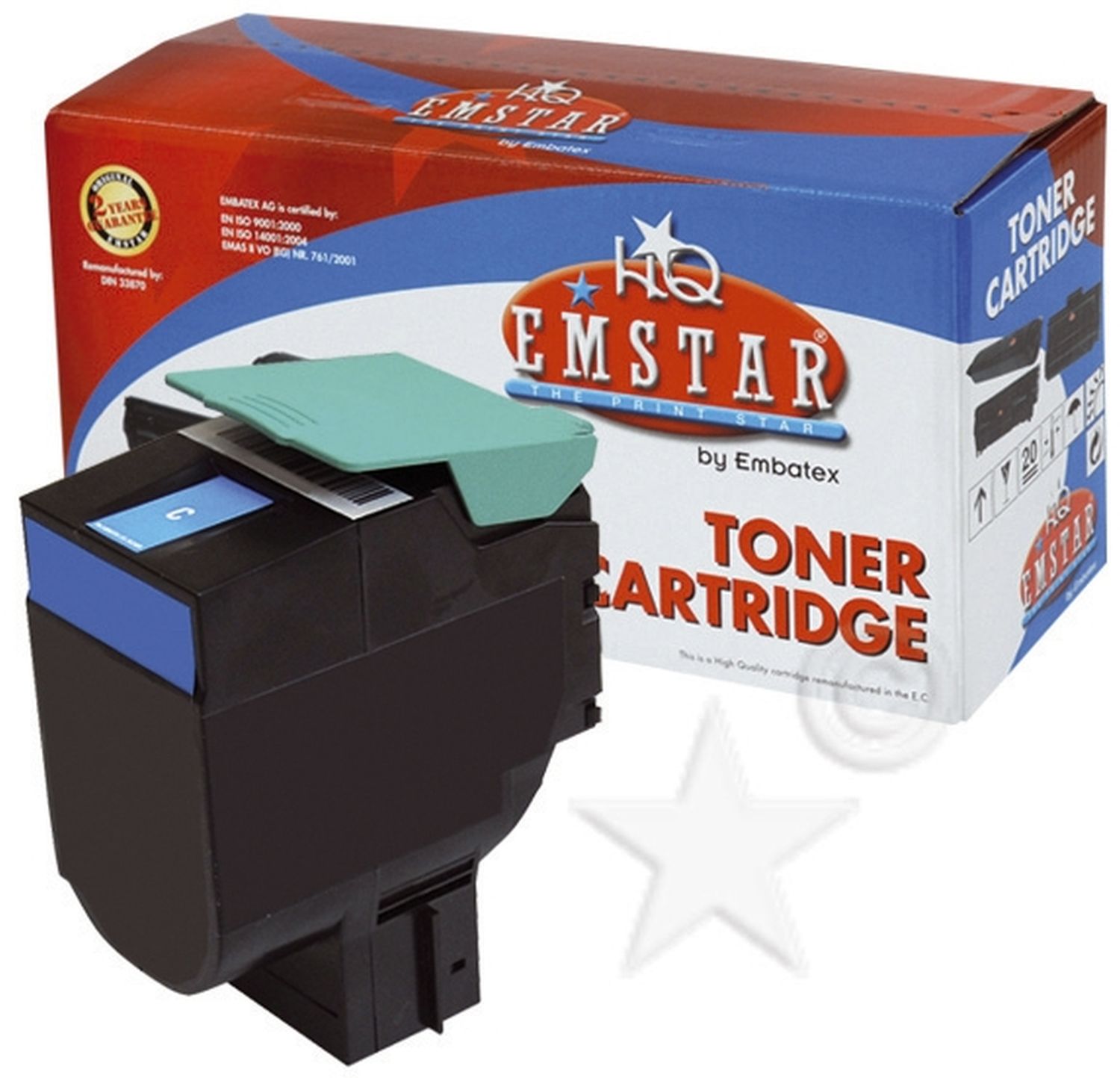 Alternativ Emstar Toner cyan (09LEC540MAC/L596,9LEC540MAC,9LEC540MAC/L596,L596)