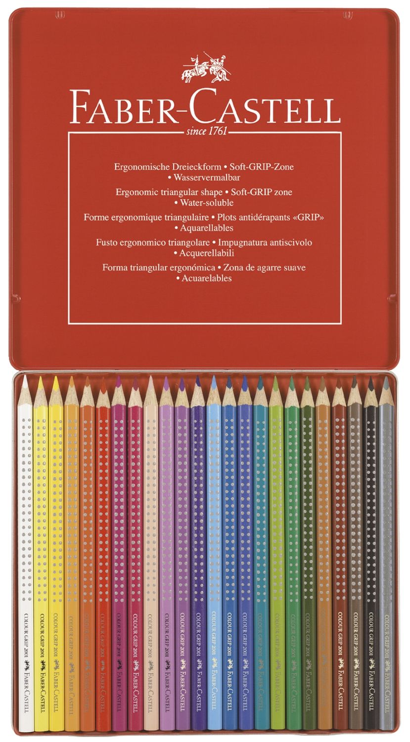 Buntstift Colour GRIP - 24 Farben, Metalletui Buntstift Colour GRIP - 24 Farben, Metalletui