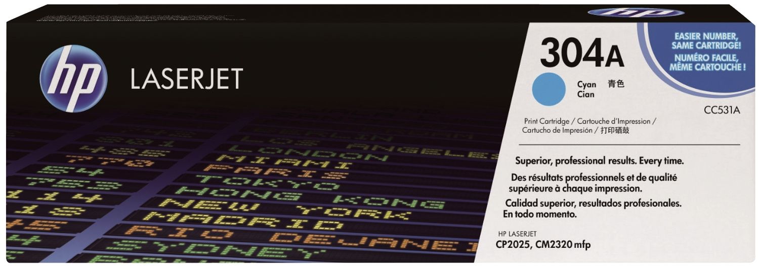 Original HP Tonerkartusche cyan (CC531A,304A,304AC,304ACYAN,NO304A,NO304AC,NO304ACYAN)