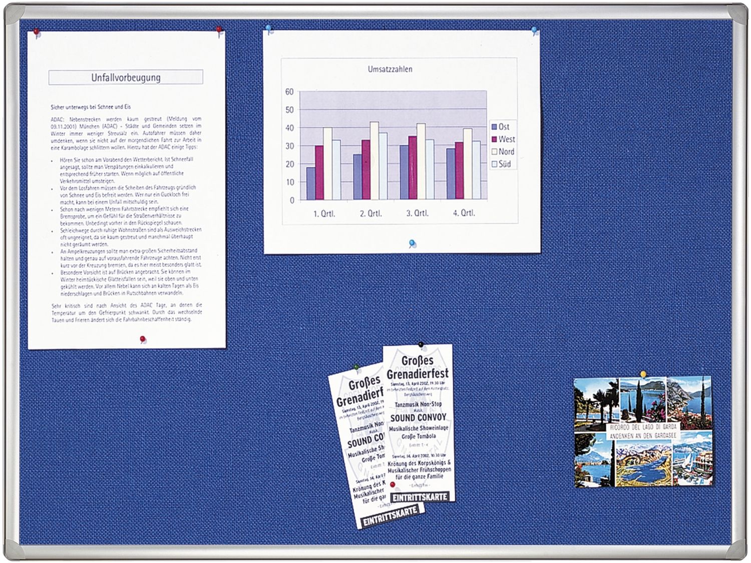 Textiltafel PRO - 90 x 60 cm, blau Textiltafel PRO - 90 x 60 cm, blau