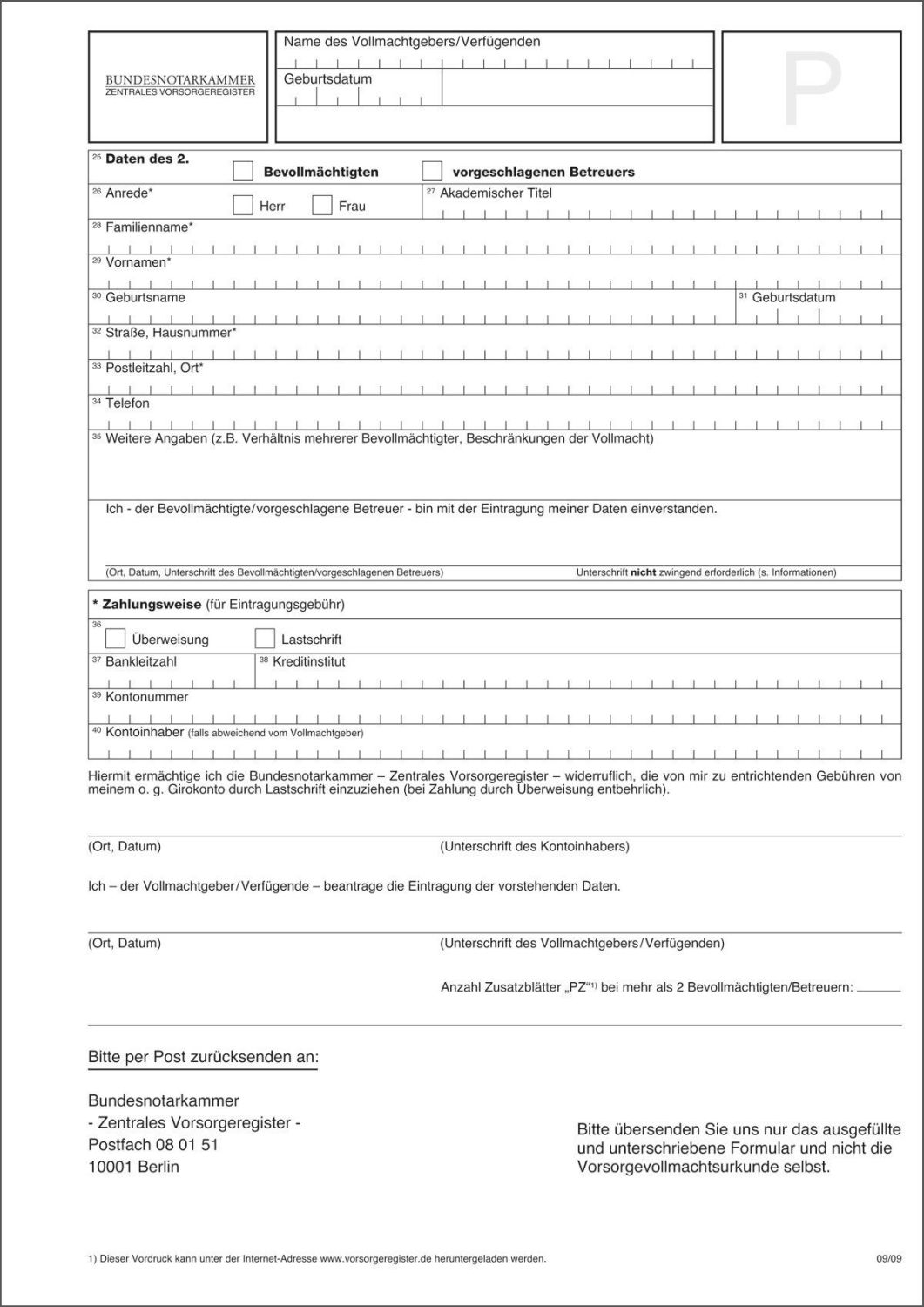 Patientenverfügung mit allen notwendigen Formularen, A4 Patientenverfügung mit allen notwendigen Formularen, A4